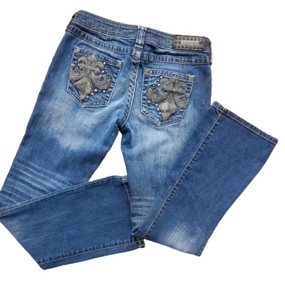 Studded AFFLICTION BLACK PREMIUM JADE Reg Jeans
